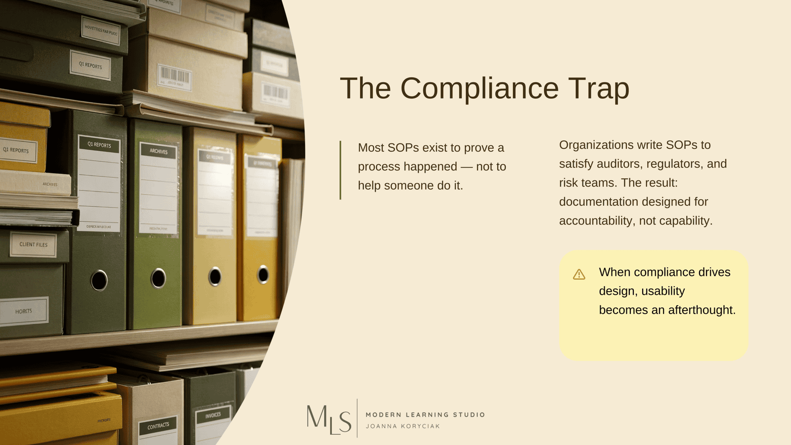 Most SOPs Are Written for Compliance, Not Learning 2
