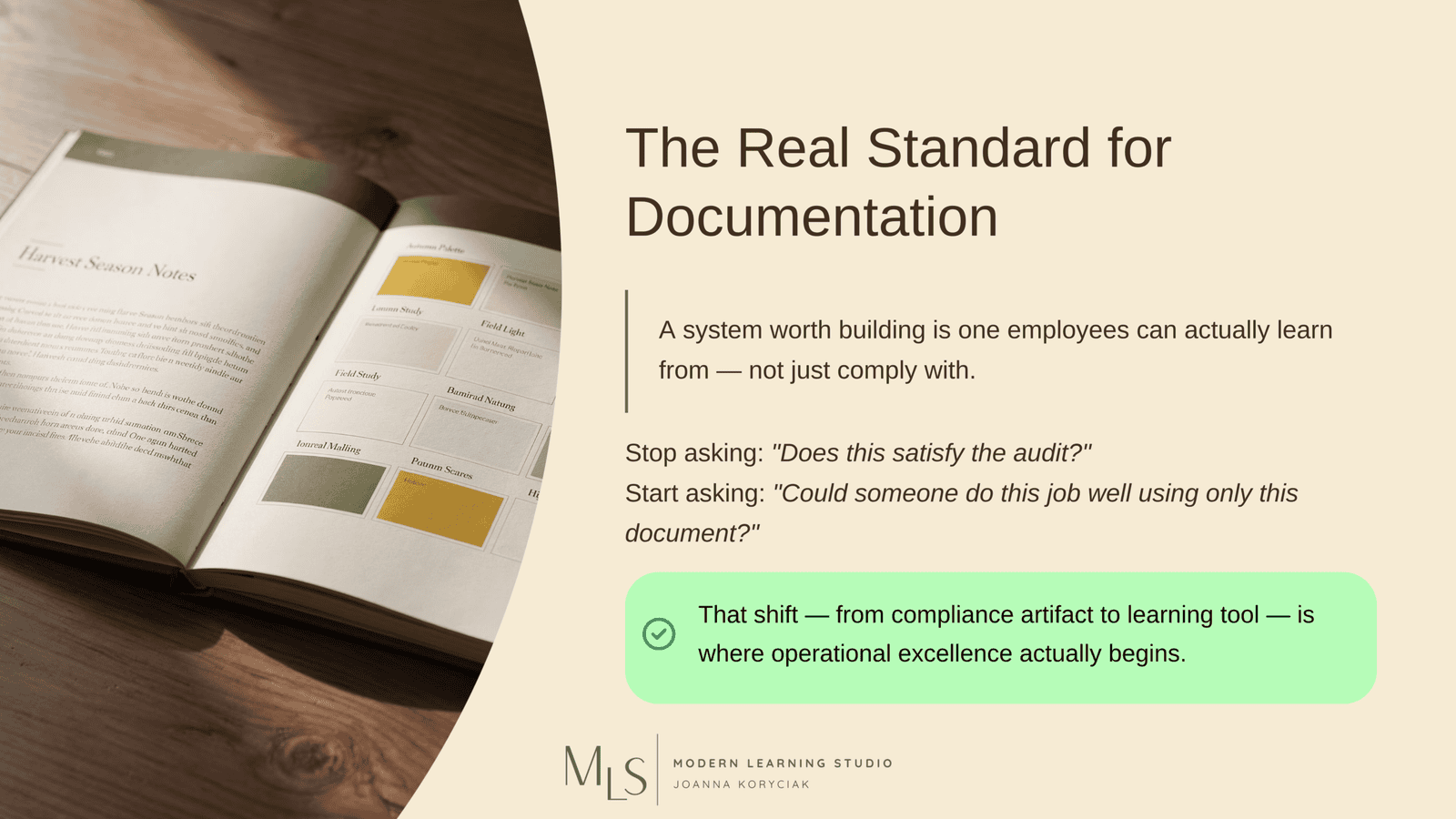 Most SOPs Are Written for Compliance, Not Learning 9